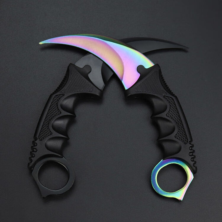 爪刀未开锋csgo爪子刀周边爪刀战狼鹰爪刀弯刀小刀迷你随身防身刀刀具