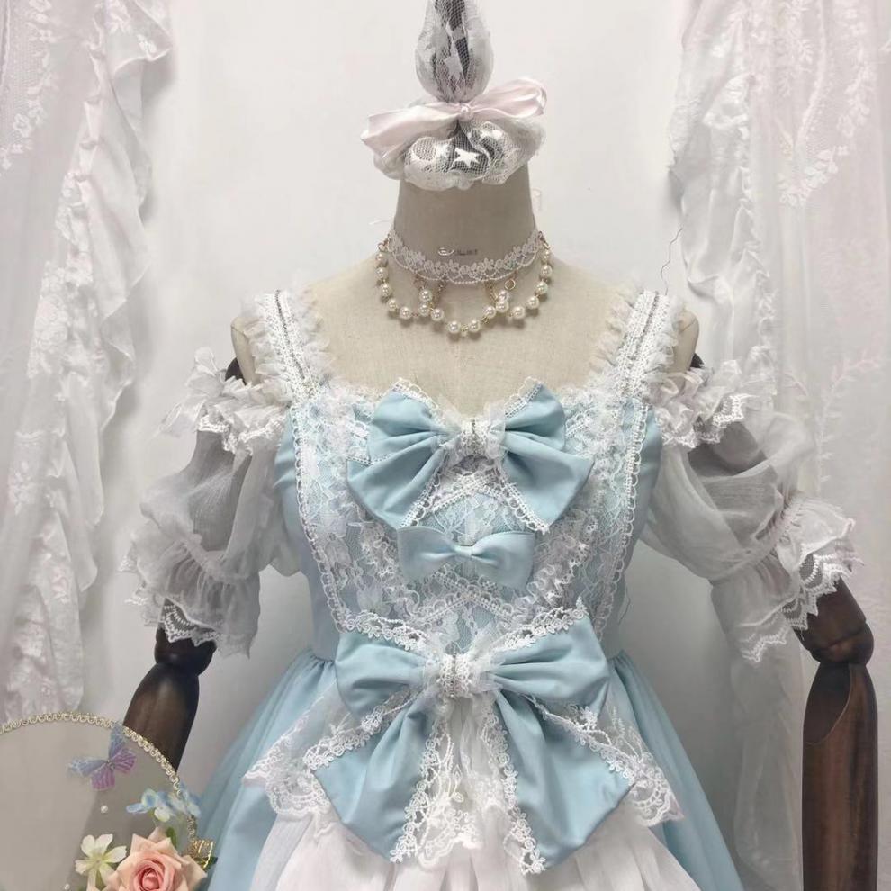 洋装洛丽塔lolitalo裙蔷薇之恋洋装日常花嫁op连衣裙【2月8日发完】
