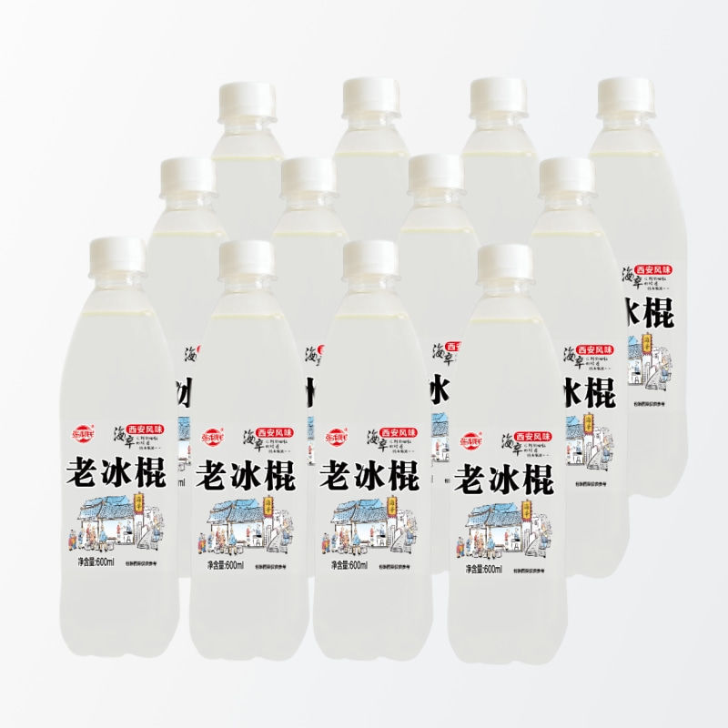 老冰棍老汽水8090怀旧童年碳酸饮料600mlx612瓶橙味老汽水600mlx6瓶