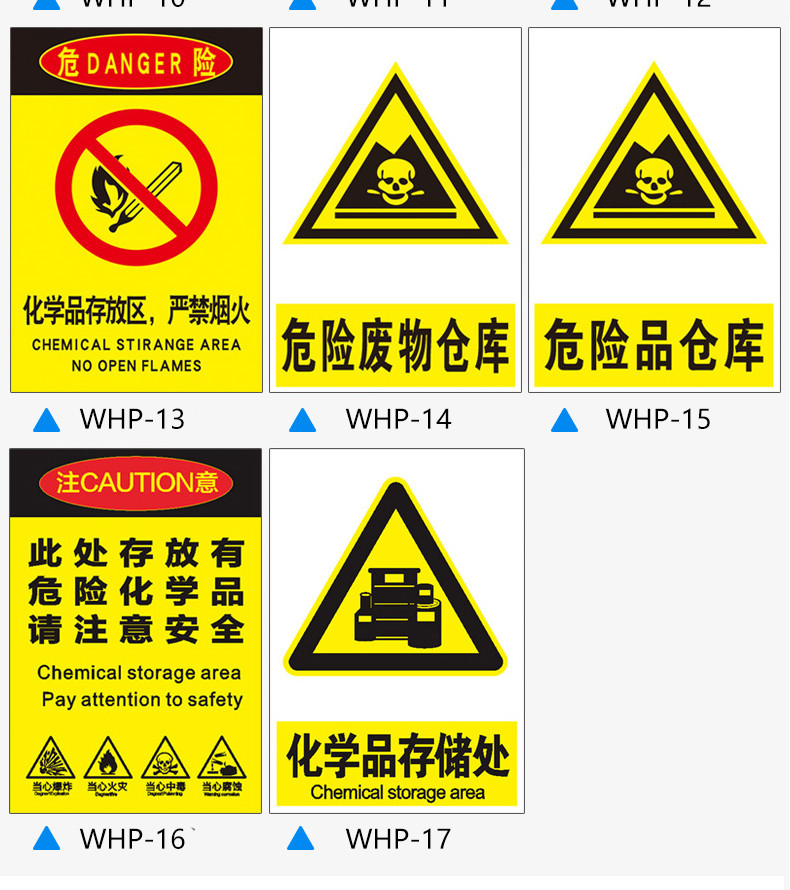 危化品标识危险品标志牌化学品标识牌危废仓库严禁烟火警示牌未经许可