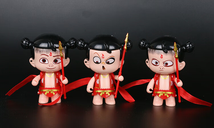 抖音同款哪吒之魔童降世变形玩具套装周边哪咤公仔玩偶模型 哪吒 敖丙