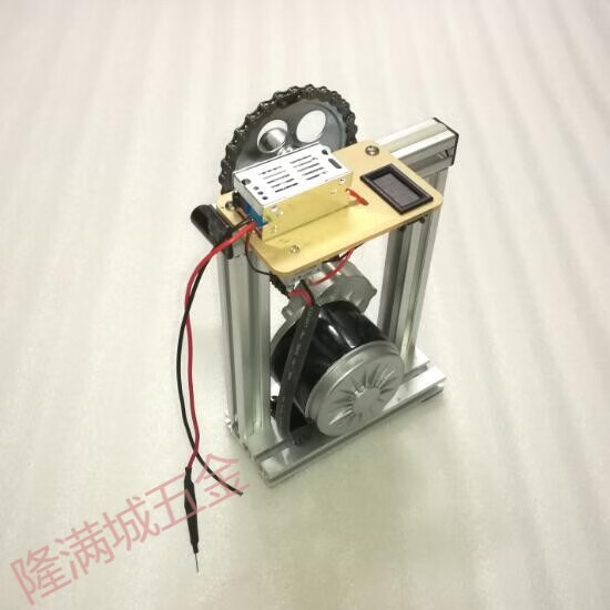 睿亚100w200w手摇发电机12v(送电压表整流桥)教学设备 铝架套件(除