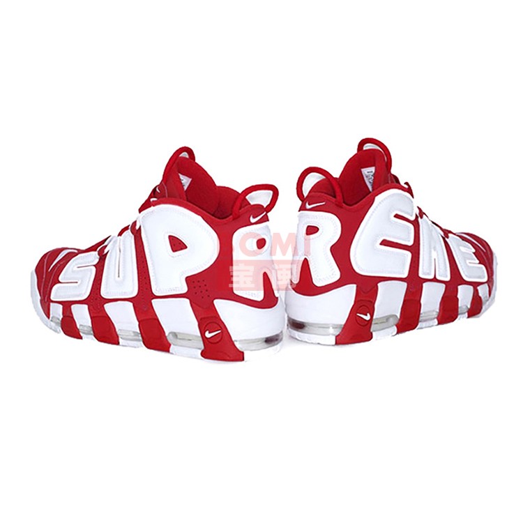 皮蓬supreme联名,supreme联名 nike air more uptempo 大air 皮蓬 superme 红色 金色 921948-002