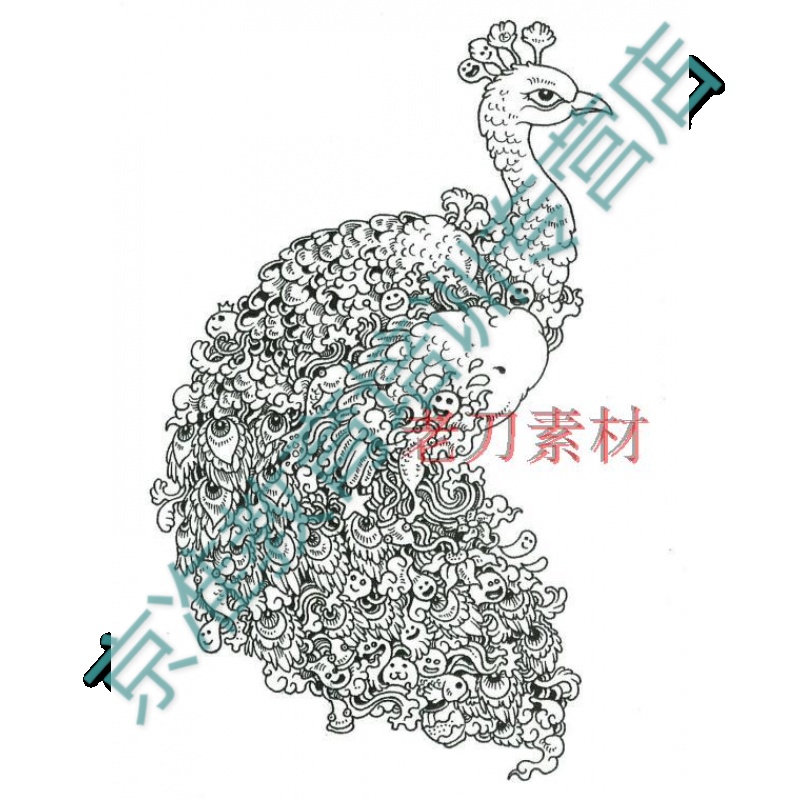 兰缪创意手绘涂鸦线稿集 清晰大图 漫画插画cg游戏场景设计上色素材