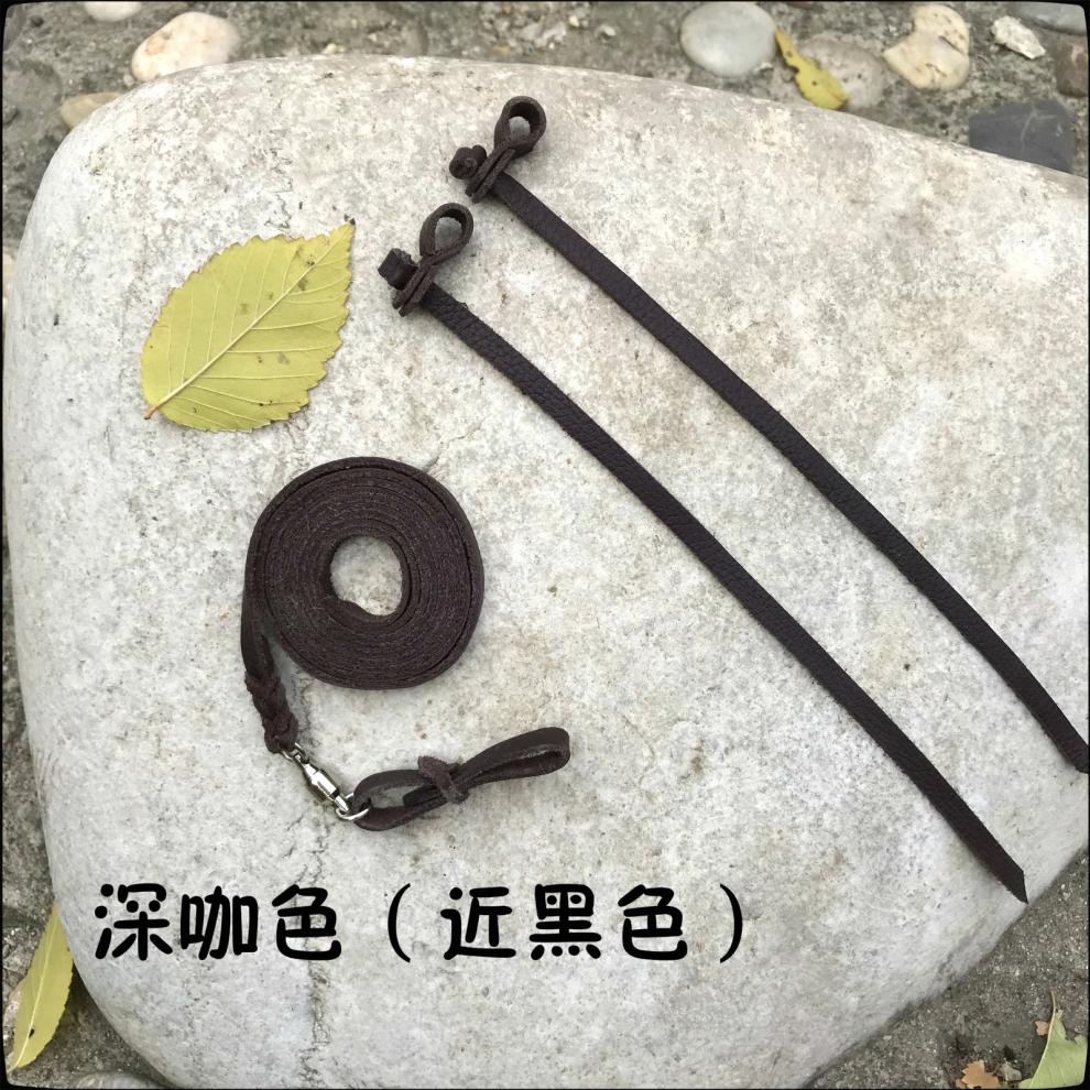 鹰具 脚绊 线绊子牛皮扣 转环 两开 脚绳 脚套套装 细