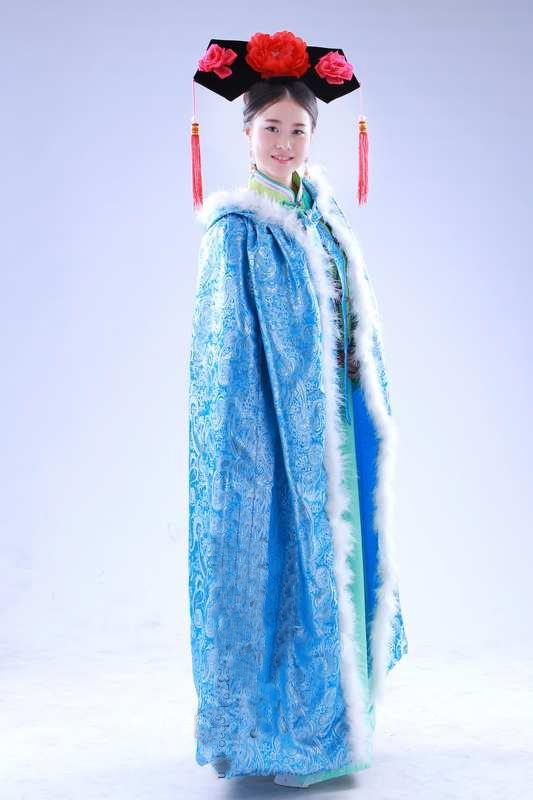 古代女披风若曦披风斗篷汉服高档影楼摄影写真古装b图片