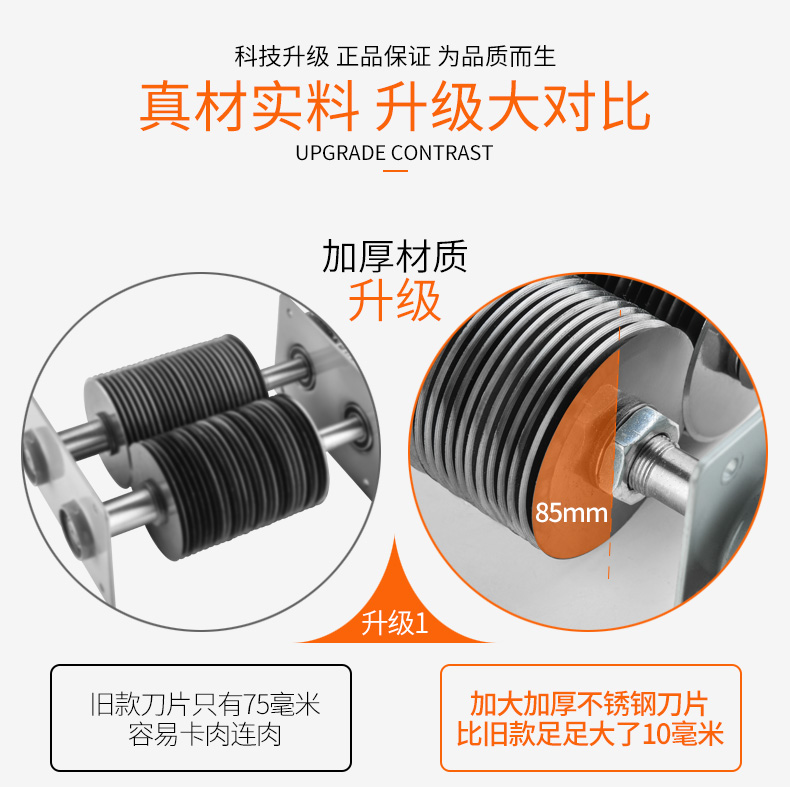 【京东出仓】英润 切肉机切片机绞肉机商用家用电动切片机 不锈钢切菜