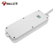 Bull BULL socket/plug board/plug strip/drag board anti-electric shock multi-function 1.8M power supply lengthened porous 1.8m six-position GN-B7330