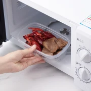 Camellia Berger Fresh-keeping Box Plastic Refrigerator Fresh-keeping Box Household Fruit and Vegetable Storage Box Microwave Lunch Box Food Grade 6-Piece Set 780ML+830ML