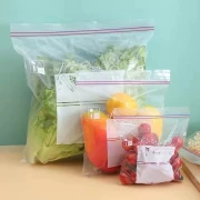 Household Ziplock Bag Snack Food Packaging Bag Thickened PE Refrigerator Storage Freezer Packing Fresh-keeping Bag Small + Medium + Large [70 in total]