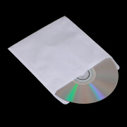 Guten Morgen CH Disc-Tasche Papier Disc-Hülle CD DVD Disc-Aufbewahrung Schutzhülle PP transparente Folie weiß 100 Stk./Pack