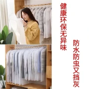 Xingtang Clothes Dust Cover Hanging Clothes Household Dust Bag Clothes Cover Down Jacket Storage Hanging Bag Coat Dust Cover 5pcs 60*80 [Bottom Opening Translucent]