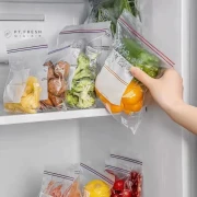 Household Ziplock Bag Snack Food Packaging Bag Thickened PE Refrigerator Storage Freezer Packing Fresh-keeping Bag Small + Medium + Large [70 in total]