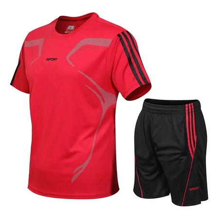 Sports suit men's new fashion all-match casual suit men's fitness quick-drying underwear male student basketball uniform thin section breathable running sportswear outdoor two-piece suit sportswear large size men's clothing green L Sports suit men's new fashion all-match casual suit men's fitness quick-drying underwear male student basketball uniform thin section breathable running sportswear outdoor two-piece suit sportswear large size men's clothing green L