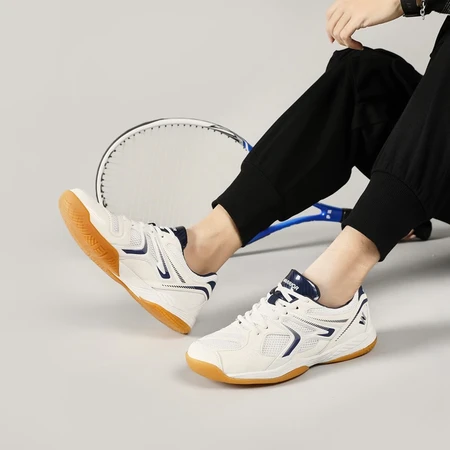 Pull back table tennis shoes 2022 spring sports shoes for men and women couple models low top breathable mesh table tennis shoes badminton shoes soft bottom shock absorption/103HC white dark blue 41/standard size Pull back table tennis shoes 2022 spring sports shoes for men and women couple models low top breathable mesh table tennis shoes badminton shoes soft bottom shock absorption/103HC white dark blue 41/standard size