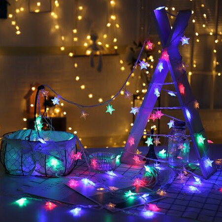 Ou Nizi 3 meters 30 lights birthday decoration halloween LED lanterns flashing lights string lights Christmas proposal confession photo wall marriage proposal room decoration decoration lights star lights warm colors to send batteries Ou Nizi 3 meters 30 lights birthday decoration halloween LED lanterns flashing lights string lights Christmas proposal confession photo wall marriage proposal room decoration decoration lights star lights warm colors to send batteries