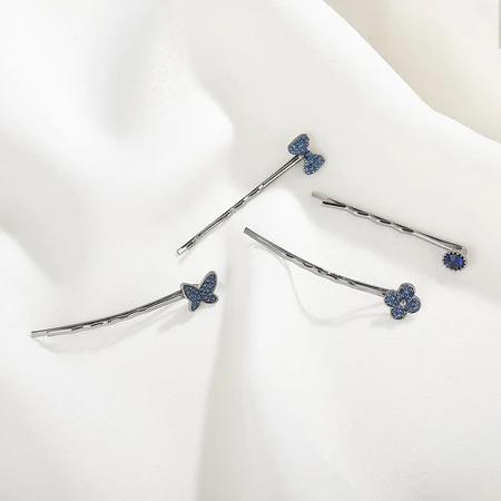 Chimera CHIMERA flash diamond word clip 4-piece set clip hair accessories headdress hair clip female hair clip side clip Korean version simple and elegant broken hair bangs clip Chimera CHIMERA flash diamond word clip 4-piece set clip hair accessories headdress hair clip female hair clip side clip Korean version simple and elegant broken hair bangs clip