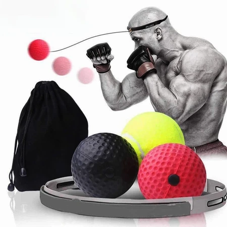 Boxing Speed Ball Boxing Reaction Ball Adult Fighting Speed Trainer Head-mounted Boxing Training Equipment Boxing Reaction Elastic Ball Silicone Bandana + PU Ball Red + PU Ball Black + Tennis + Drawstring Pocket Boxing Speed Ball Boxing Reaction Ball Adult Fighting Speed Trainer Head-mounted Boxing Training Equipment Boxing Reaction Elastic Ball Silicone Bandana + PU Ball Red + PU Ball Black + Tennis + Drawstring Pocket