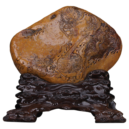 Shilei Pavilion Poly Tian Huangshi <Long Teng Sheng Shi> 2.3 kg large ornaments with distinct skin and flesh, delicate texture, warm and moist, Tianwei foot, high-quality stone collection Shilei Pavilion Poly Tian Huangshi <Long Teng Sheng Shi> 2.3 kg large ornaments with distinct skin and flesh, delicate texture, warm and moist, Tianwei foot, high-quality stone collection