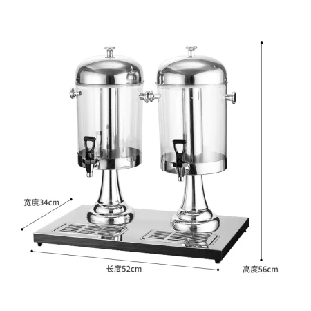 Venus commercial cafeteria tableware stainless steel juice tripod transparent self-service beverage machine beverage barrel with faucet cold kettle double-headed Venus commercial cafeteria tableware stainless steel juice tripod transparent self-service beverage machine beverage barrel with faucet cold kettle double-headed