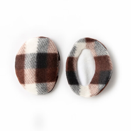 Changyin New Split Earmuffs Men's Polar Fleece Winter Ear Warming Earmuffs Women's No Headband Ear-warming Uninterrupted Earmuffs Independent Earmuffs Small Portable Earmuffs Coffee Grid M Medium - 1 Pair Changyin New Split Earmuffs Men's Polar Fleece Winter Ear Warming Earmuffs Women's No Headband Ear-warming Uninterrupted Earmuffs Independent Earmuffs Small Portable Earmuffs Coffee Grid M Medium - 1 Pair