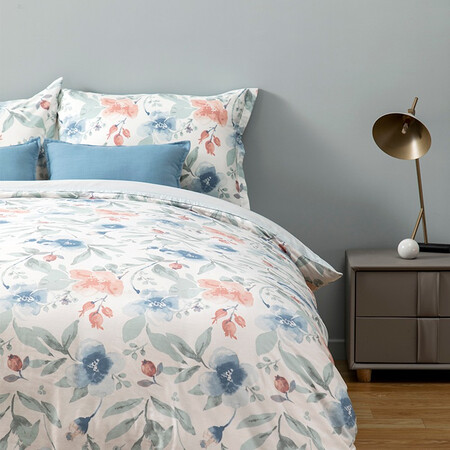 Hailingmeng Home Furnishing bed four-piece cotton set, summer duvet cover, bed sheet, pillowcase, nude sleeping bedding, 40 cotton printed bedding set, wonderful pen and flower, suitable for 1.5m bed 200*230cm Hailingmeng Home Furnishing bed four-piece cotton set, summer duvet cover, bed sheet, pillowcase, nude sleeping bedding, 40 cotton printed bedding set, wonderful pen and flower, suitable for 1.5m bed 200*230cm