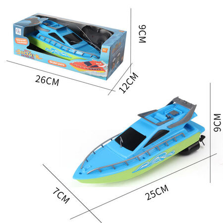Children's water play remote control boat electric waterproof high-speed speedboat cruise ship model toy boy water toy boat remote control boat blue rechargeable battery 6 pcs + 2 ordinary batteries + charger Children's water play remote control boat electric waterproof high-speed speedboat cruise ship model toy boy water toy boat remote control boat blue rechargeable battery 6 pcs + 2 ordinary batteries + charger