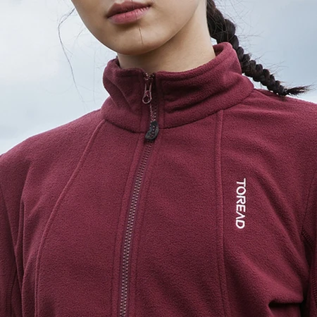 Pathfinder TOREAD fleece jacket for men and women couple models autumn and winter outdoor warm jacket fleece underwear charge clothing liner fleece jacket deep red female XXL Pathfinder TOREAD fleece jacket for men and women couple models autumn and winter outdoor warm jacket fleece underwear charge clothing liner fleece jacket deep red female XXL