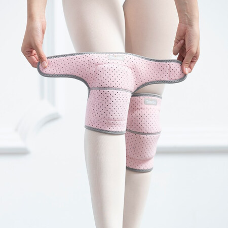 Dance knee pads female summer thin dance exercise knee knees kneeling yoga children's anti-fall leggings sports protective gear light pink knee pads breathable S suitable for less than 35 catties Dance knee pads female summer thin dance exercise knee knees kneeling yoga children's anti-fall leggings sports protective gear light pink knee pads breathable S suitable for less than 35 catties
