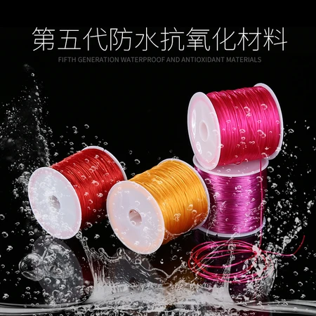 Beaded Rope Elastic Thread Bracelet Rubber Band Hand String Rope Beaded Bracelet Wire White 60m Beaded Rope Elastic Thread Bracelet Rubber Band Hand String Rope Beaded Bracelet Wire White 60m