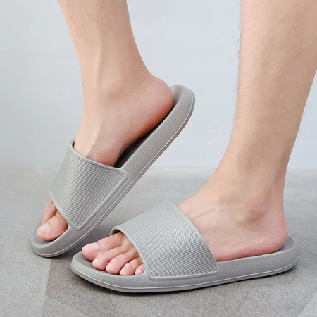 Beijing-Tokyo Candy Color Four Seasons Home Slippers Lightweight Soft Elastic Casual Bathroom Sandals and Slippers Men's Cement Gray 275 JZ-7095 Beijing-Tokyo Candy Color Four Seasons Home Slippers Lightweight Soft Elastic Casual Bathroom Sandals and Slippers Men's Cement Gray 275 JZ-7095