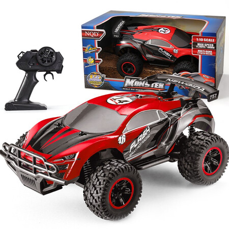 Xinqida large 48CM children's remote control car 1:10 high-speed drifting remote control racing off-road vehicle charging climbing remote control car boy holiday birthday gift toy car Xinqida large 48CM children's remote control car 1:10 high-speed drifting remote control racing off-road vehicle charging climbing remote control car boy holiday birthday gift toy car