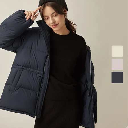 Netease Yanxuan one piece two wear women's detachable sleeve thickened bread jacket creative warm jacket Korean style loose fashion trend light down jacket versatile down jacket navy blue L170/88A Netease Yanxuan one piece two wear women's detachable sleeve thickened bread jacket creative warm jacket Korean style loose fashion trend light down jacket versatile down jacket navy blue L170/88A