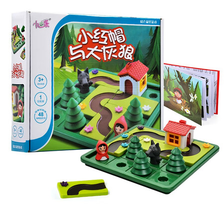 Xiaoyu egg children's educational toys desktop game logic to understand the problem labyrinth early education 启 baby mature logic thinking training parent-child interactive board game 3-6 years old 4-12 years old red hat and big gray wolf Xiaoyu egg children's educational toys desktop game logic to understand the problem labyrinth early education 启 baby mature logic thinking training parent-child interactive board game 3-6 years old 4-12 years old red hat and big gray wolf
