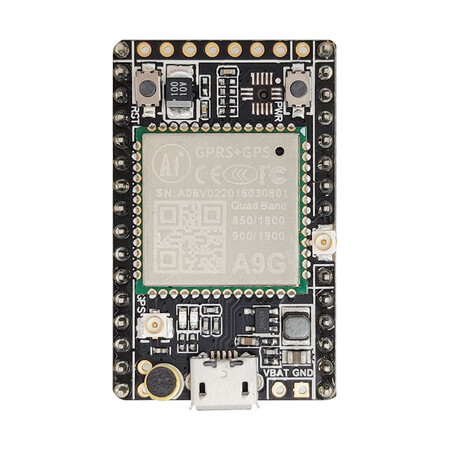 Lost Stone GPRS/GSM wireless communication module A9G development board GPS+BDS dual-mode positioning support voice message A9G development board with GPS antenna 1, GPRS antenna 1 Lost Stone GPRS/GSM wireless communication module A9G development board GPS+BDS dual-mode positioning support voice message A9G development board with GPS antenna 1, GPRS antenna 1