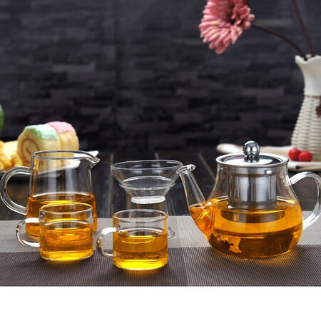 Gudong Xiaoming Glass Tea Set Set Household Kung Fu Tea Set Heat-resistant Transparent Thickened Glass Teapot Fairy Cup Tea Cup Tea Cup Office Tea Cup Set Straight Handle Cup 9 Piece Set Teapot + Fair Cup + Tea Drain + 6 Tea Cups Gudong Xiaoming Glass Tea Set Set Household Kung Fu Tea Set Heat-resistant Transparent Thickened Glass Teapot Fairy Cup Tea Cup Tea Cup Office Tea Cup Set Straight Handle Cup 9 Piece Set Teapot + Fair Cup + Tea Drain + 6 Tea Cups