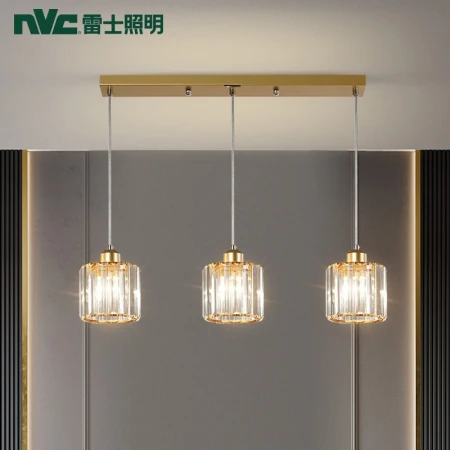 NVC NVC dining chandelier modern simple dining chandelier bar table lamp light luxury crystal chandelier decorative lamp fashion creative dining chandelier E27 lamp head without light source NVC NVC dining chandelier modern simple dining chandelier bar table lamp light luxury crystal chandelier decorative lamp fashion creative dining chandelier E27 lamp head without light source