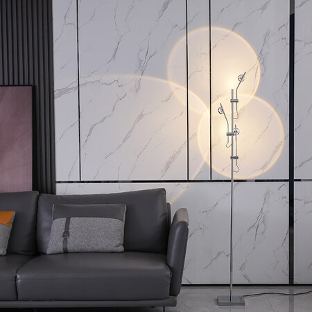 Mingxiang floor lamp creative LED light and shadow living room sofa bedroom live broadcast net red 2021 new Italian art hotel villa designer wall atmosphere projection daylight vertical lamp three-head floor lamp natural light Mingxiang floor lamp creative LED light and shadow living room sofa bedroom live broadcast net red 2021 new Italian art hotel villa designer wall atmosphere projection daylight vertical lamp three-head floor lamp natural light
