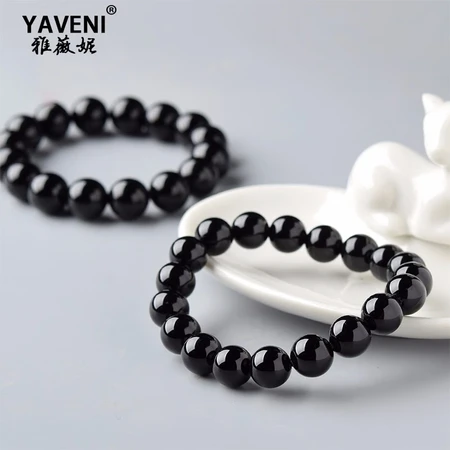 Yavini natural agate bracelet women's red agate bracelet black beaded men's bead transfer beads multi-circle crystal red agate bracelet 6mm Yavini natural agate bracelet women's red agate bracelet black beaded men's bead transfer beads multi-circle crystal red agate bracelet 6mm