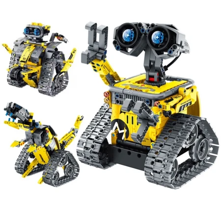Ermiao programming robot intelligent electronic building blocks mechanical programming steam toy electric assembly remote control 3 in 1 boy 6 years old 7-9-10 years old children birthday gift three-variable programming robot + dinosaur 520 particles Ermiao programming robot intelligent electronic building blocks mechanical programming steam toy electric assembly remote control 3 in 1 boy 6 years old 7-9-10 years old children birthday gift three-variable programming robot + dinosaur 520 particles