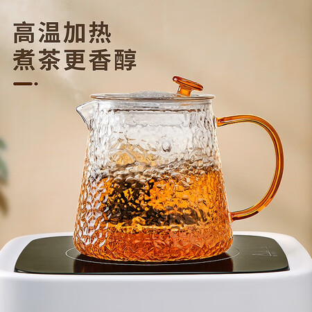 Yihu Tea YIHUTEA teapot, glass tea set, high temperature resistant teapot, thickened large-capacity kettle, home office flower tea, water separation yashi pot 500ml Yihu Tea YIHUTEA teapot, glass tea set, high temperature resistant teapot, thickened large-capacity kettle, home office flower tea, water separation yashi pot 500ml