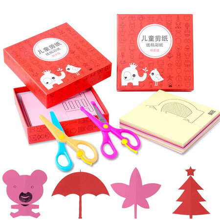 Dr. Ma children's paper-cutting set 240 diy handmade materials 3-6 years old boys and girls kindergarten early education toys birthday gifts colored paper + tools Dr. Ma children's paper-cutting set 240 diy handmade materials 3-6 years old boys and girls kindergarten early education toys birthday gifts colored paper + tools