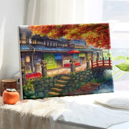 Beisijia digital oil painting diy landscape flower hand-painted oil painting coloring living room decorative painting children's hand-painted animation hanging painting leisurely tea house 50*40cm stretched solid wood inner frame set Beisijia digital oil painting diy landscape flower hand-painted oil painting coloring living room decorative painting children's hand-painted animation hanging painting leisurely tea house 50*40cm stretched solid wood inner frame set