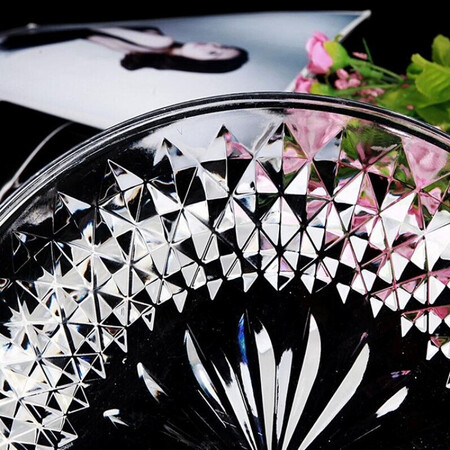 ShouMi Acrylic Large Fruit Plate Transparent KTV Bar Fruit Bowl Snack Plate Plastic Fruit Plate Fruit Plate Creative Living Room Crystal Fruit Plate 30cm ShouMi Acrylic Large Fruit Plate Transparent KTV Bar Fruit Bowl Snack Plate Plastic Fruit Plate Fruit Plate Creative Living Room Crystal Fruit Plate 30cm