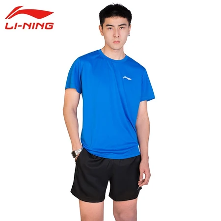 Li Ning LI-NING sportswear suit men's new badminton suit T-shirt short-sleeved quick-drying shorts spring and summer table tennis net suit ATSS959-3 blue suit L Li Ning LI-NING sportswear suit men's new badminton suit T-shirt short-sleeved quick-drying shorts spring and summer table tennis net suit ATSS959-3 blue suit L