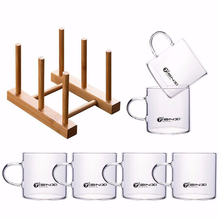 Tianxi TIANXI Tea Set Glass Small Tea Cup Set Special Tea Cup Kung Fu Flower Tea Cup High Borosilicate Heat Resistant Home Office Water Cup Tea Set Accessories 6 Pack + Cup Holder Tianxi TIANXI Tea Set Glass Small Tea Cup Set Special Tea Cup Kung Fu Flower Tea Cup High Borosilicate Heat Resistant Home Office Water Cup Tea Set Accessories 6 Pack + Cup Holder
