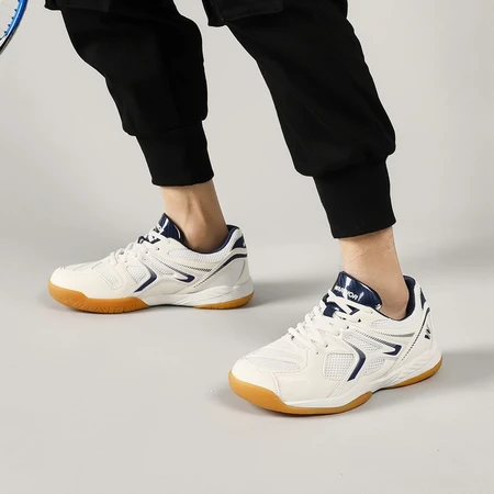 Pull back table tennis shoes 2022 spring sports shoes for men and women couple models low top breathable mesh table tennis shoes badminton shoes soft bottom shock absorption/103HC white dark blue 41/standard size Pull back table tennis shoes 2022 spring sports shoes for men and women couple models low top breathable mesh table tennis shoes badminton shoes soft bottom shock absorption/103HC white dark blue 41/standard size