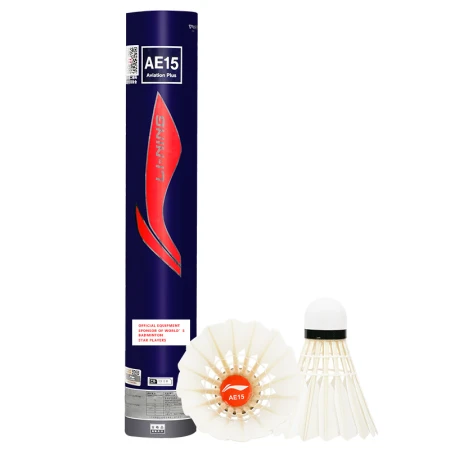 Li Ning LI-NING badminton goose feather ball game resistant to flight and stable 12 packs AE15 Li Ning LI-NING badminton goose feather ball game resistant to flight and stable 12 packs AE15