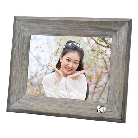 Kodak Kodak1013 electronic photo album 10.1-inch high-definition smart digital photo frame touch screen music video photo player wood grain gray 8 inches Kodak Kodak1013 electronic photo album 10.1-inch high-definition smart digital photo frame touch screen music video photo player wood grain gray 8 inches