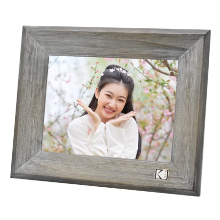 Kodak 1013 electronic photo album 10.1 inches high-definition smart digital photo frame touch screen music video photo player wood grain gray 8 inches Kodak 1013 electronic photo album 10.1 inches high-definition smart digital photo frame touch screen music video photo player wood grain gray 8 inches